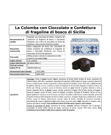 Коломба Dolce & Gabbana x Fiasconaro, 1 кг