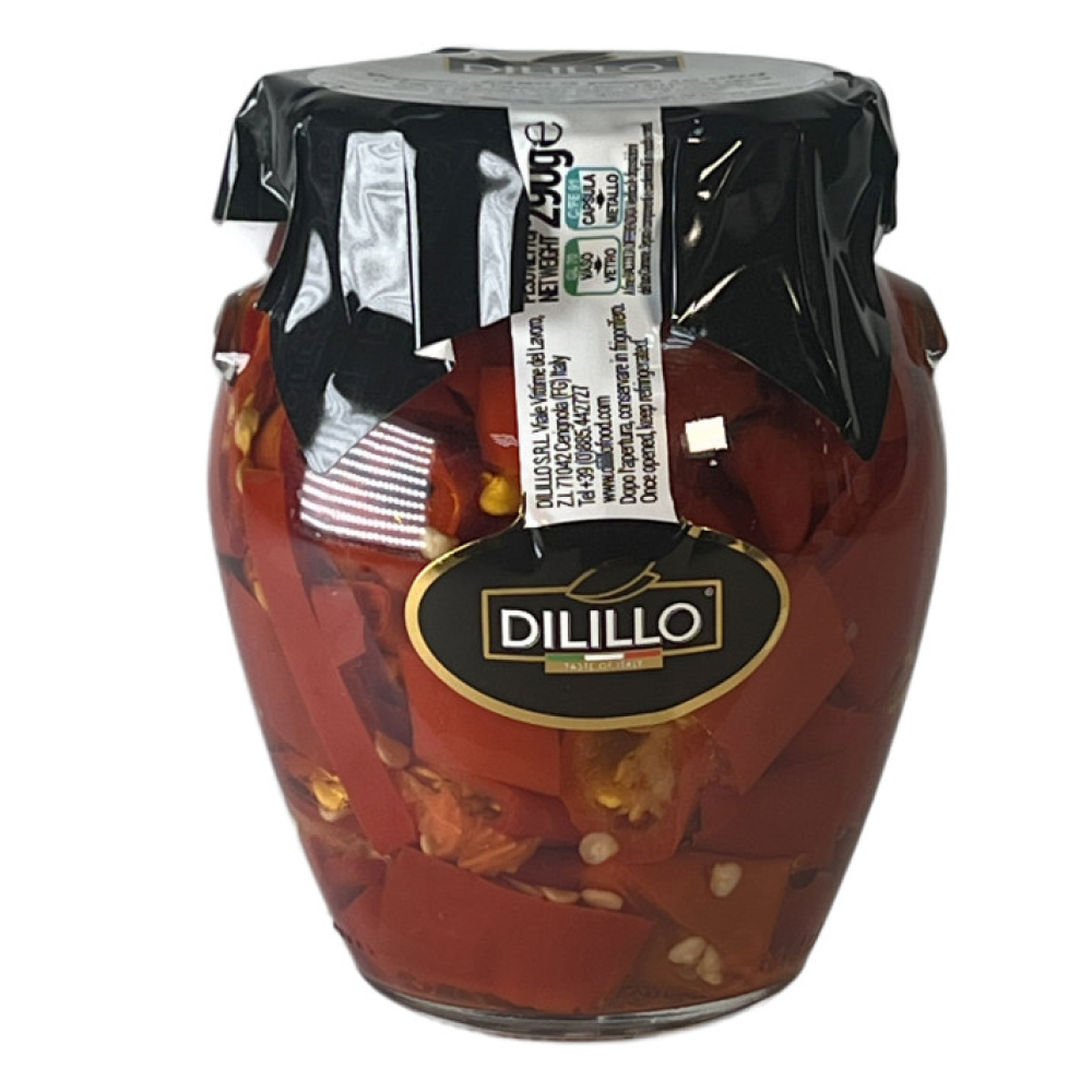 Перец Пеперончино резаный в масле, 290 грамм