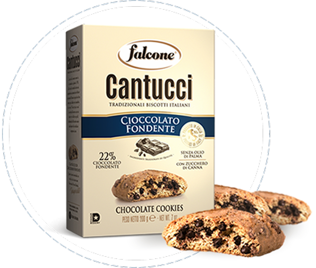 Печенье Кантуччи с тёмным шоколадом 200 грамм