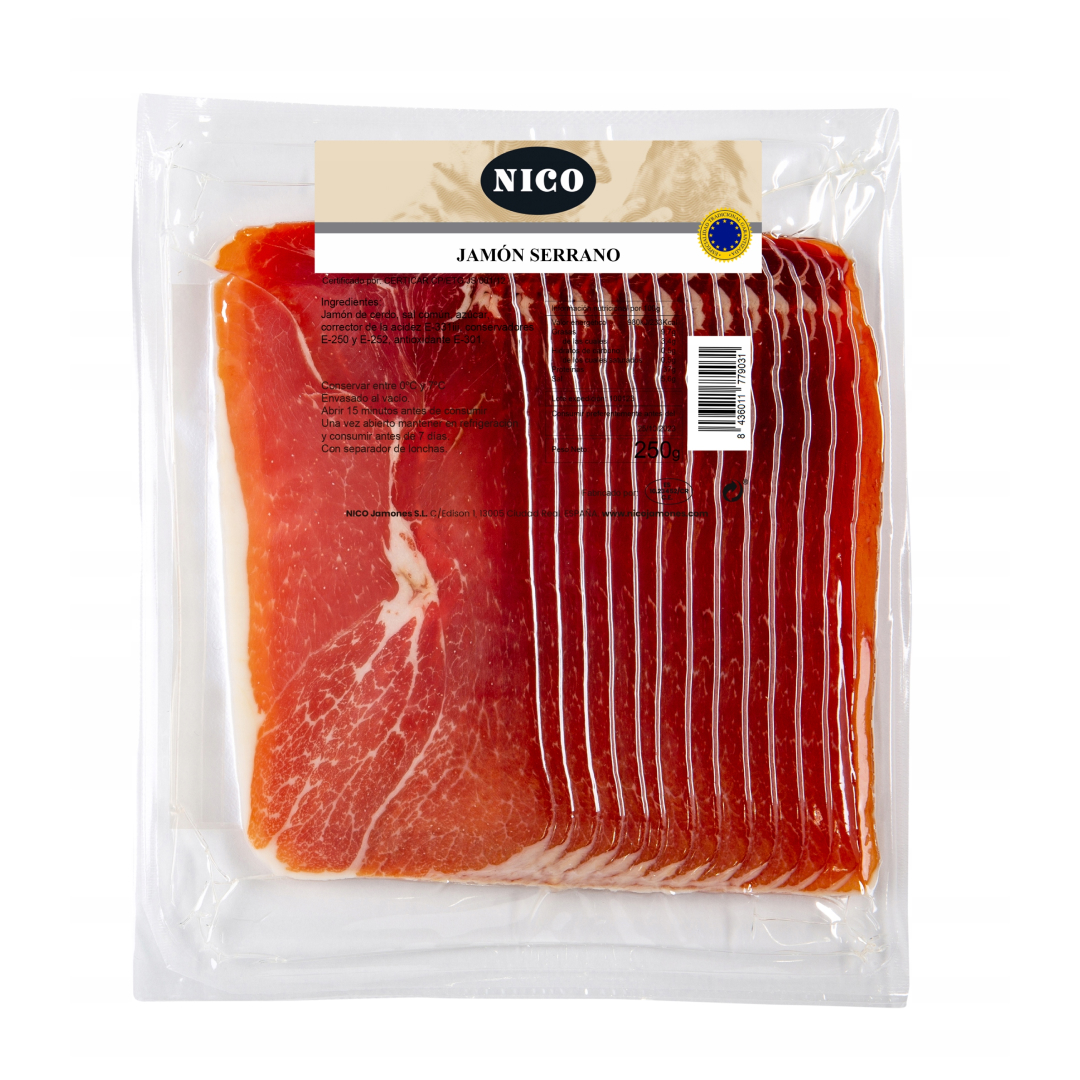 Хамон Серрано нарезка 250 грамм