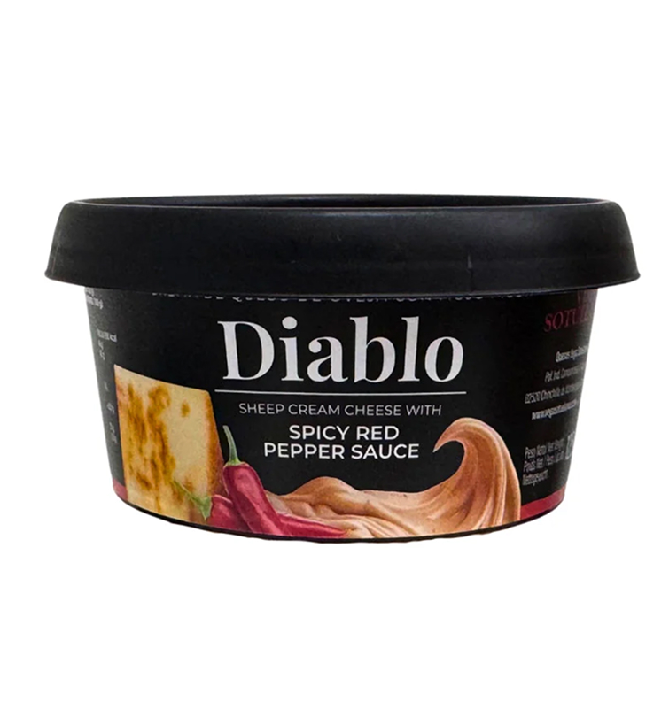 Овечий сливочный сыр с красным перцем 125 грамм