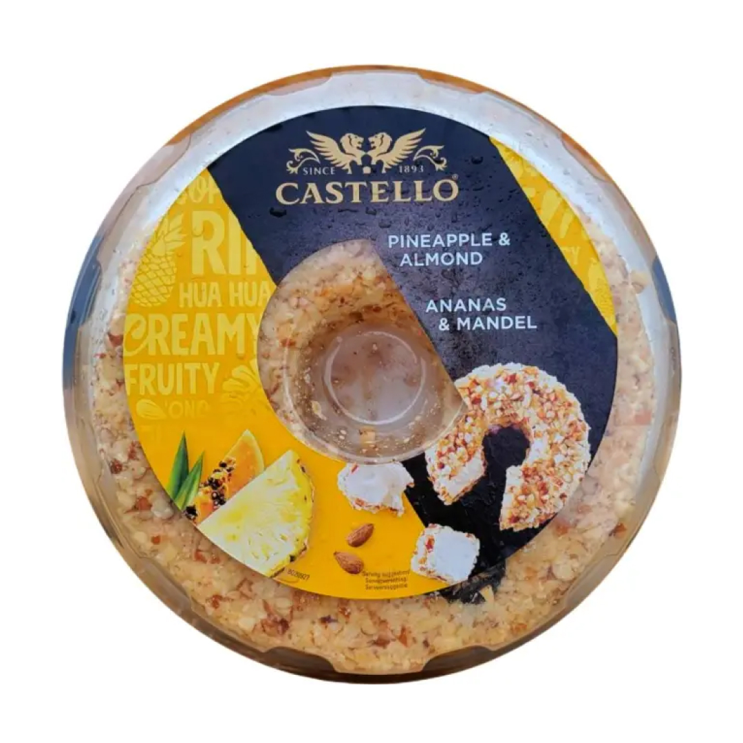 Крем-сыр с ананасом и миндалем, 300 грамм