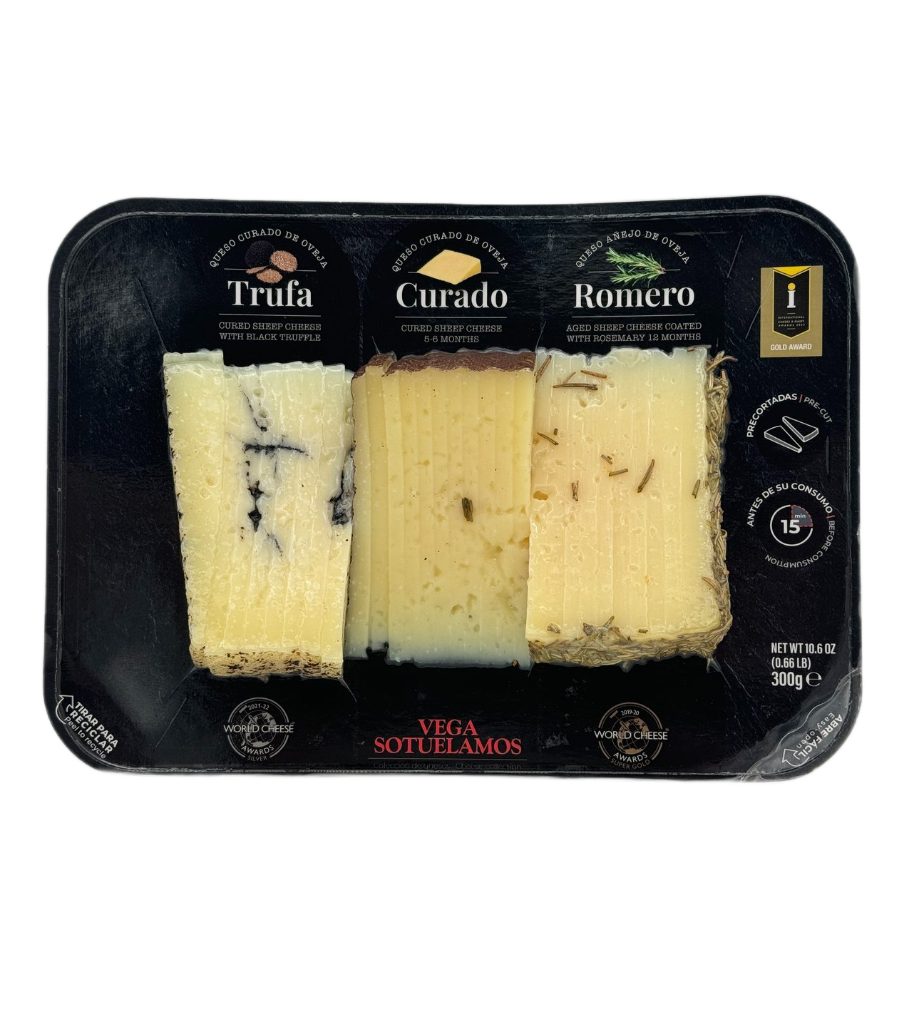 Манчего c трюфелем, розмарином и выдержанный (ассорти), 300 грамм